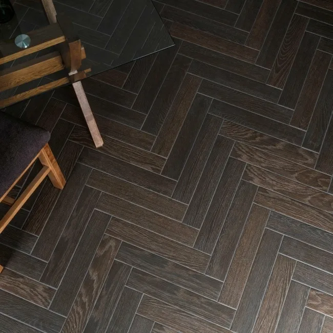Bonsai Umber Wood Effect Porcelain Floor Tiles