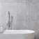 Clovelly Light Grey Decor Marble Effect Gloss Wall Tiles