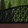 LuxeLine Composite Fence Panel Walnut 3ft High - Geometric Decorative Screen with Aluminium Post