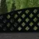 LuxeLine Composite Fence Panel Dark Grey 6ft High - Curve Top Lattice Decorative Screen with Buried Aluminium Post