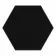 Hexa-Style Matt Black Hexagon Porcelain 126x110 Wall and Floor Tiles
