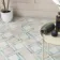 Floweret Diamond Cream Antique Patterned Wall and Floor Tiles