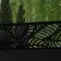 LuxeLine Composite Fence Panel Black 6ft High - Jungle Decorative Screen with Aluminium Post