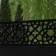 LuxeLine Composite Fence Panel Black 6ft High - Moroccan Decorative Screen with Aluminium Post