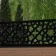 LuxeLine Composite Fence Panel Teak 6ft High - Moroccan Decorative Screen with Aluminium Post