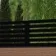 LuxeLine Composite Fence Panel Teak 6ft High - Slat Decorative Screen with Aluminium Post