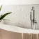 Vena Biana White Mini Bumpy Gloss Marble Effect Metro Wall Tiles