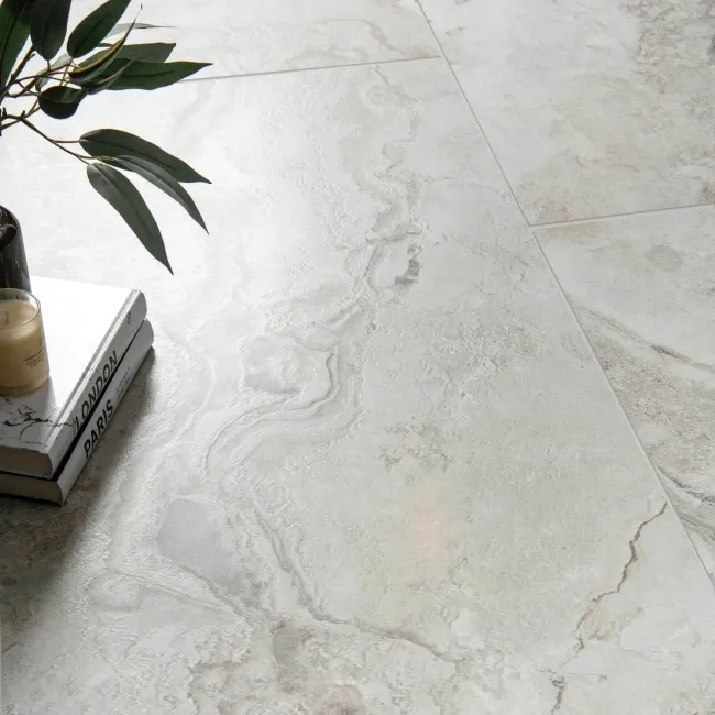 Candy Grey Matt 1200x600 Marble Effect Tiles 