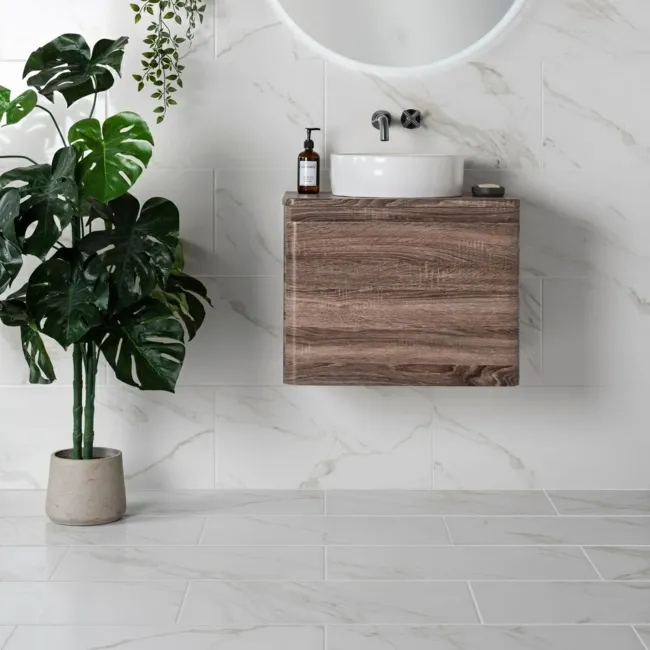 Cappella White Matt Marble Effect 600x300 Wall and Floor Tiles