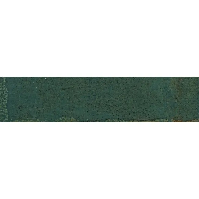 Faith Green Gloss Rustic Brick Effect Wall and Floor Tile