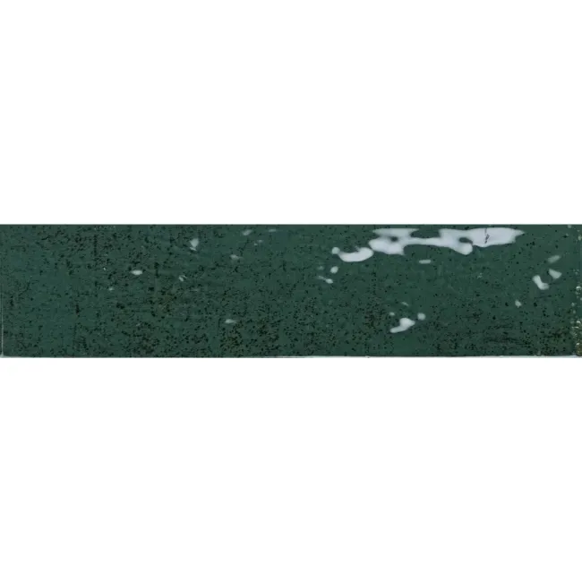Faith Green Gloss Rustic Brick Effect Wall and Floor Tile