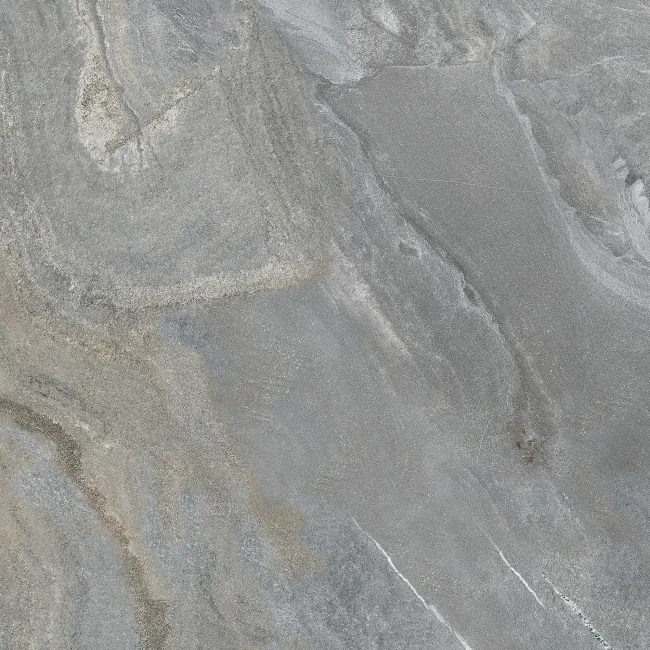 Devoke Grey Matt Stone Effect Wall and Floor Tiles 597x597