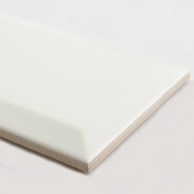 Plush Antique White Matt  Large Metro Wall Tiles