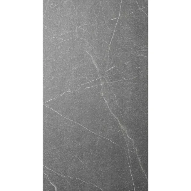 Chalkstone Ash Grey Matt Stone Effect Wall And Floor Tiles