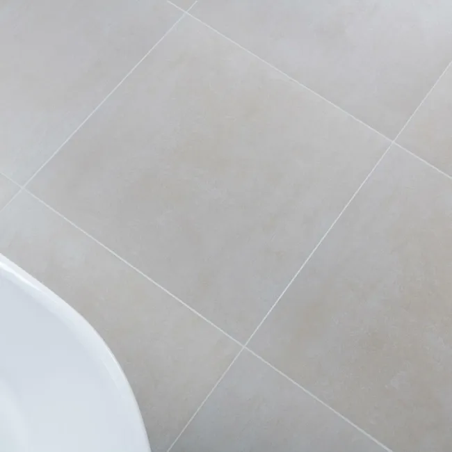 Genoa Ivory Matt Concrete Effect Wall and Floor Tiles 585x585