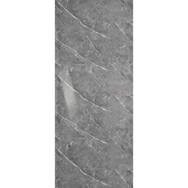 Trepanel Aqua® Gloss Grey Marble Effect PVC Shower Wall Panel