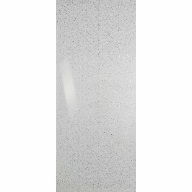 Trepanel Aqua® White Sparkle Quartz Effect PVC Shower Wall Panel