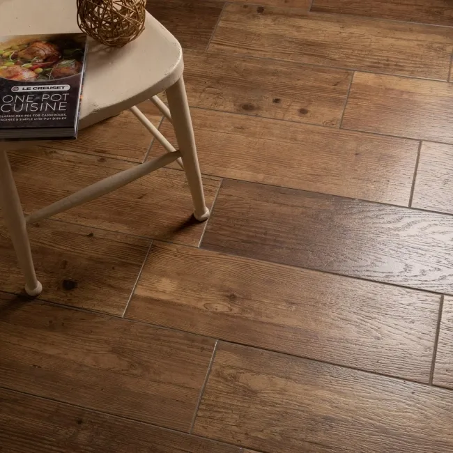 Rustic Oak Barn Wood Effect Ceramic Floor Tiles