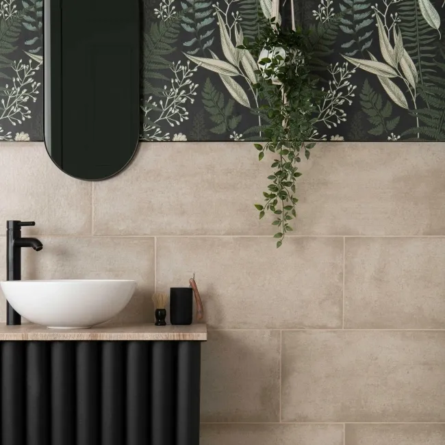 Samphire Beige Matt Stone Effect Wall And Floor Tiles