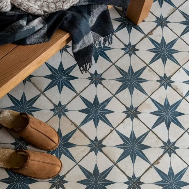 Scintilla Sapphire Star Pattern Tiles