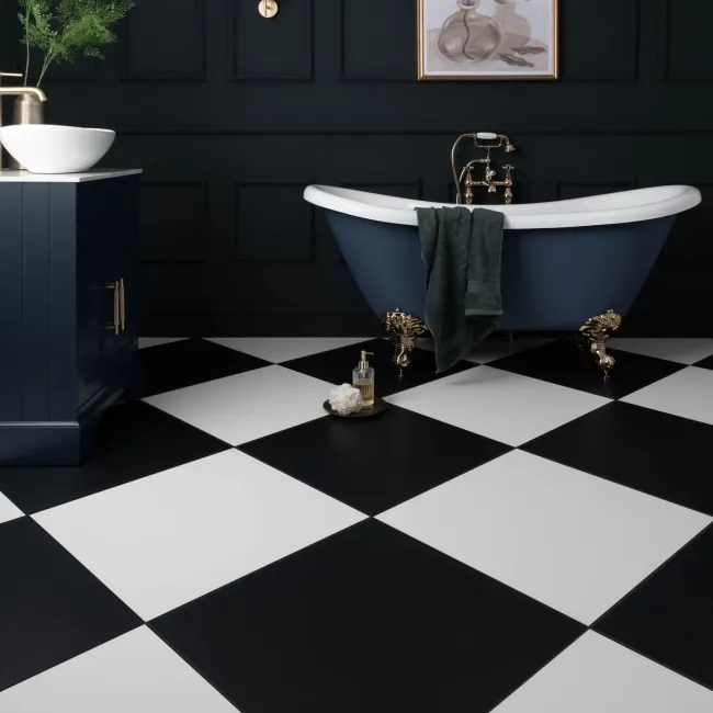 Sorbet Black Matt Plain 598x598 Wall and Floor Tiles