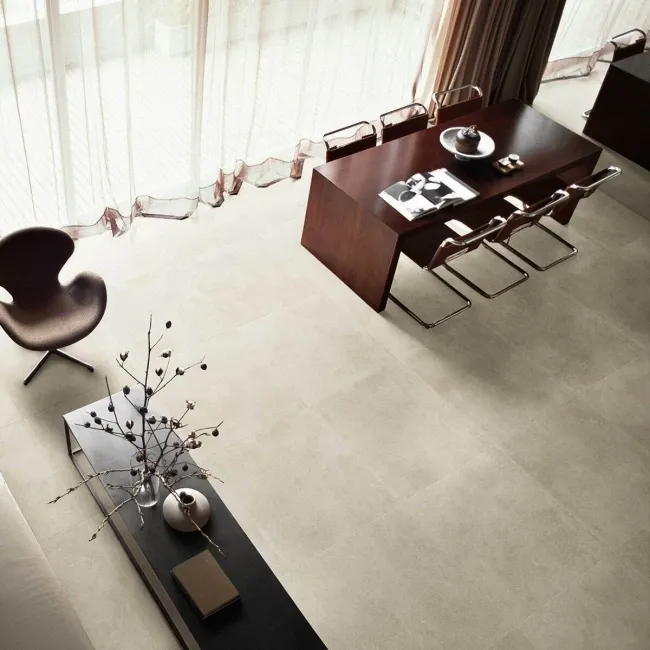 Gravity Beige Matt Stone Effect 600x600 Floor Tiles