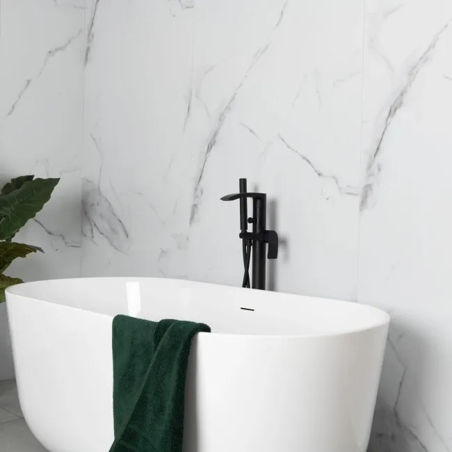 Trepanel Aqua Luxe® Carrara Marble Effect Embossed Satin SPC XXL Wall Panel