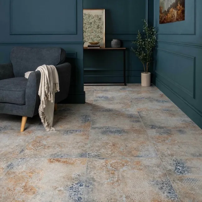 Tapestry Multicolour Matt Vintage Patterned Wall and Floor Tiles