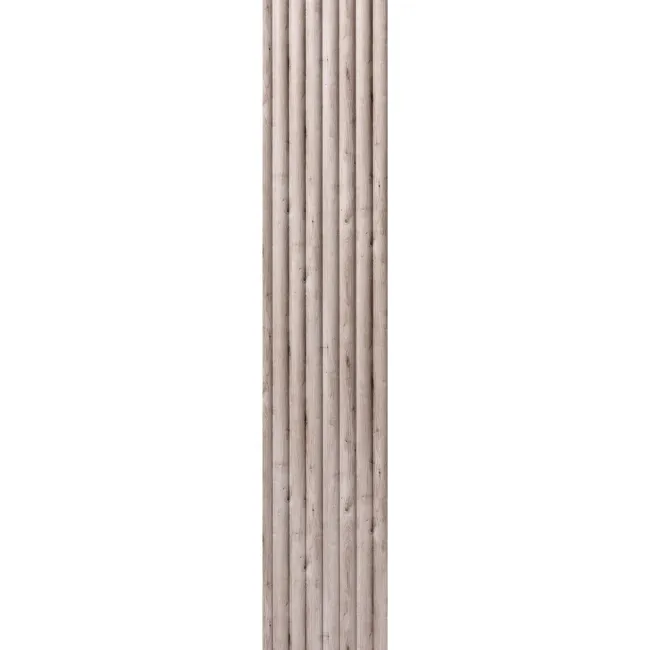 Trepanel Aqua 3D® Waterproof Grey Wood Effect Fluted Wall Panel 3 Pack (Covers 1.80 SQM)
