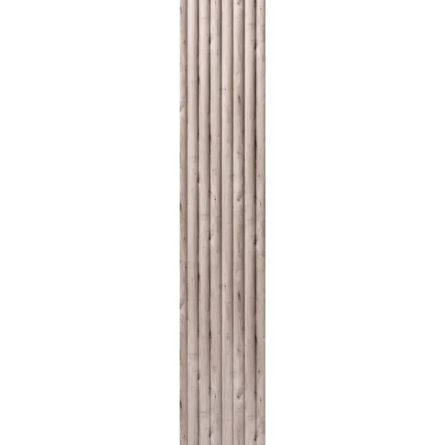 Trepanel Aqua 3D® Waterproof Grey Wood Effect Fluted Wall Panel 3 Pack (Covers 1.80 SQM)