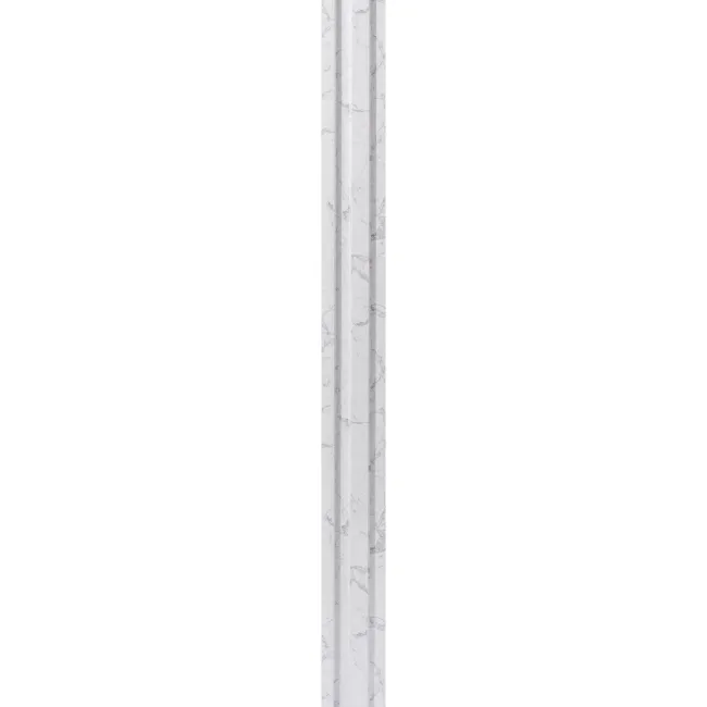 Trepanel Aqua 3D® Waterproof White Marble Slat Wall Panel 3 Pack (Covers 0.87 SQM)