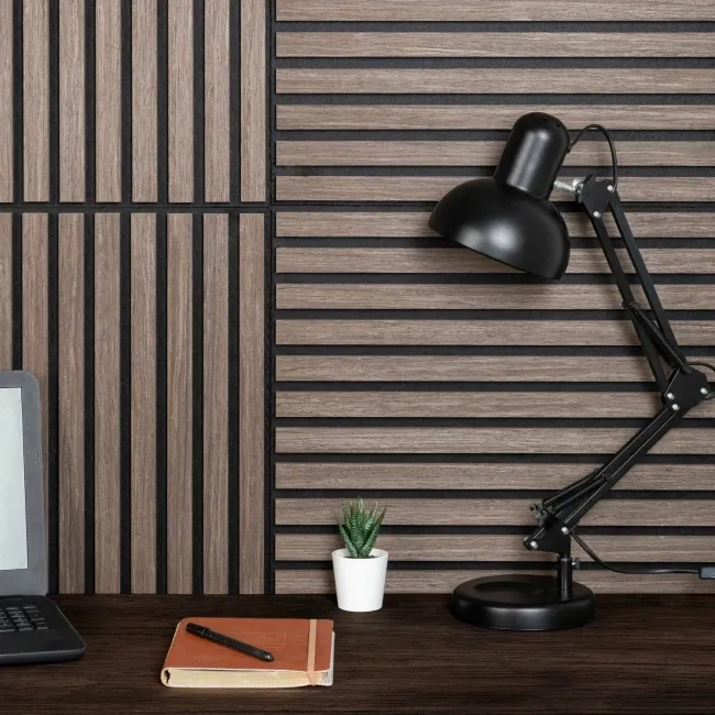 Trepanel® Walnut Brown Square Acoustic Wood Wall Panels