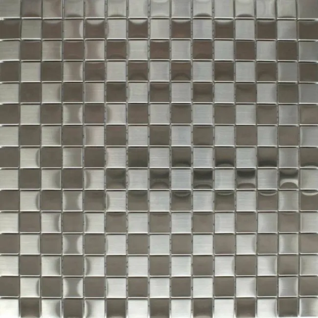 Small Square Steel Mosaics Tiles Mosaic Tiles