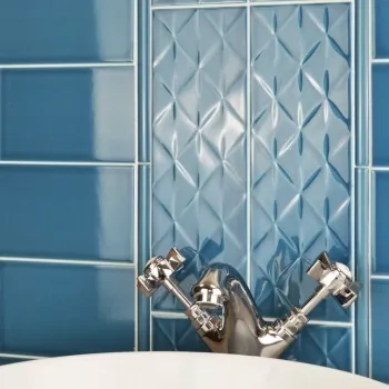 Ritz Petrol Decor Gloss Tiles