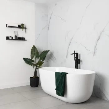 Trepanel Aqua Luxe® Carrara Marble Effect Embossed Satin SPC XXL Wall Panel