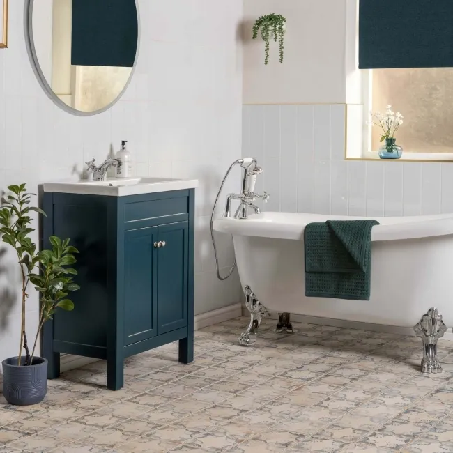 Vecchio Floreale Indigo Vintage Pattern Tiles
