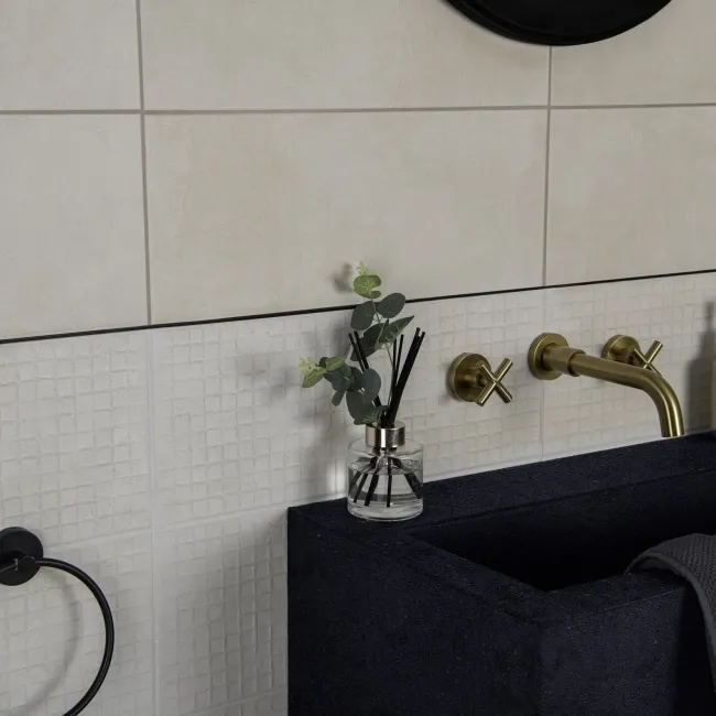 Stucco White Stone Effect 3D Decor Wall Tiles