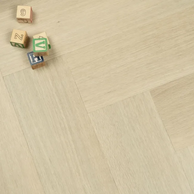 Trepanel Lux Light Oak Wood Effect Herringbone SPC Vinyl Flooring