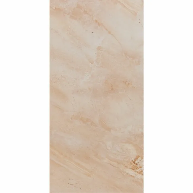 Mediterranean beige Ceramic Gloss Marble Effect Wall Tiles