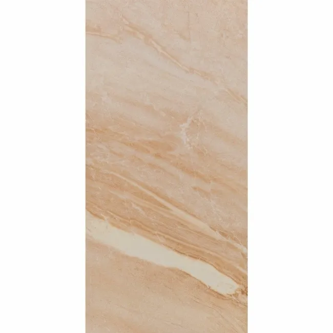 Mediterranean beige Ceramic Gloss Marble Effect Wall Tiles