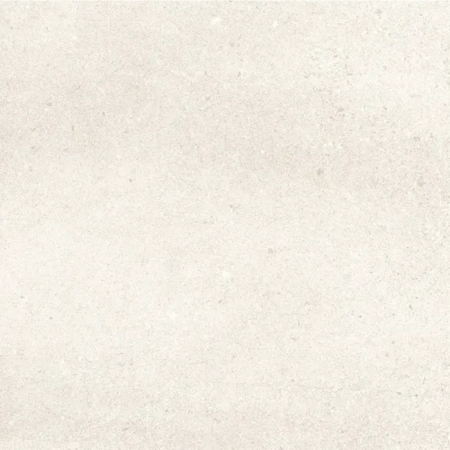 Serenity White Rectified Matt Stone Effect Tile 600x600