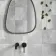 Raku Square Silver Grey Gloss Patterned Wall Tiles