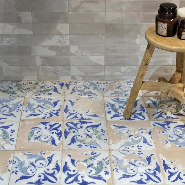 Osaka Grey Matt Patterned Wall Tiles