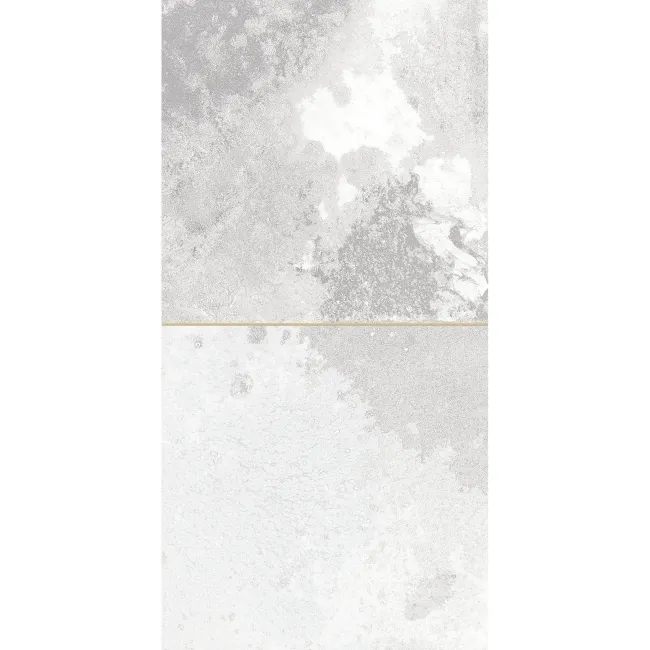 Raku Square Silver Grey Gloss Patterned Wall Tiles