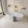 Fargo White Matt Stone Effect Anti Slip Wall and Floor Tiles 600x300