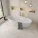 Fargo White Matt Stone Effect Anti Slip Wall and Floor Tiles 600x600