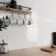 Pixel White 50x50 Hexagon Gloss Mosaic Tiles