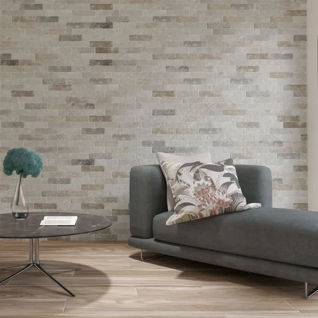 Tuscany Beige Brick Effect Matt Wall and Floor Tiles 235x62