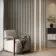 Trepanel® Living Room Wall Panel & LED Light Kit with Adhesive