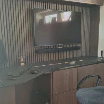 Trepanel® Walnut Brown Acoustic Half Wood Wall Panels